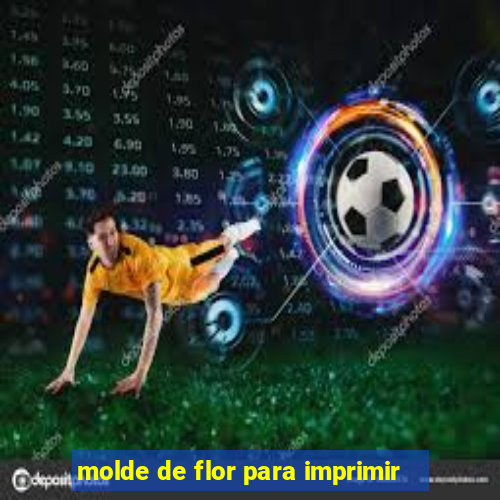 molde de flor para imprimir